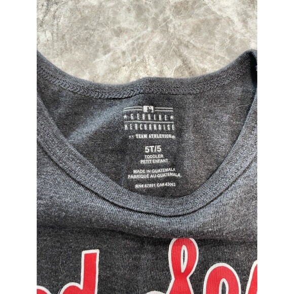 Major League Baseball Toddler Boston Red Sox Tank Top, Dark Gray 5T - Picture 2 of 6